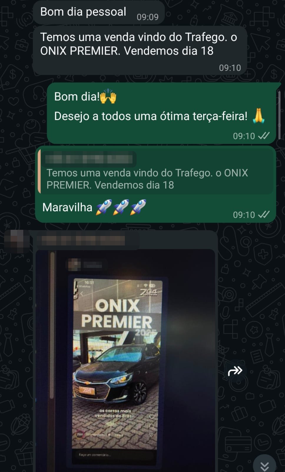 Concessionária avisa que teve venda vinda do tráfego